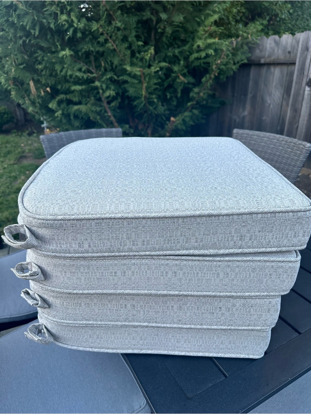 Sunbrella Outdoor Seat Cushions - Pack of 4
